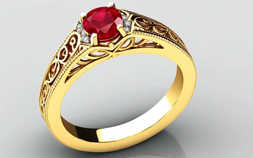 vintage ruby ring